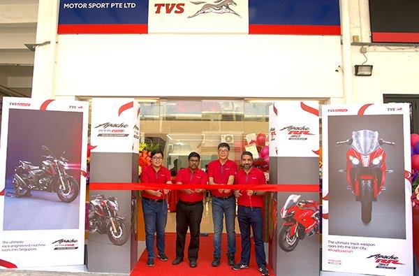 TVS enters Singapore with the launch of the TVS Experience Centre