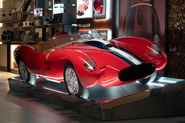 Ferrari Testa Rossa J now on display at Harrods