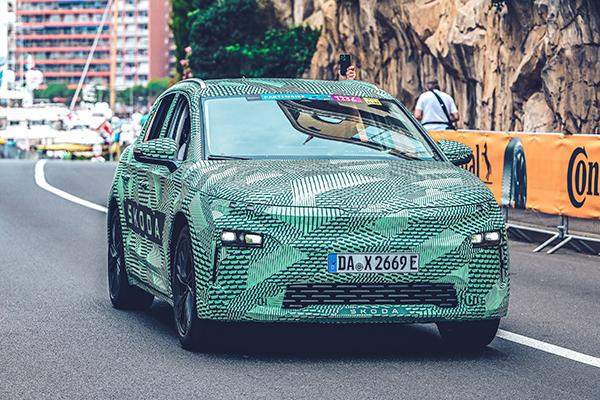Skoda Elroq appears at the final stage of the Tour de France
