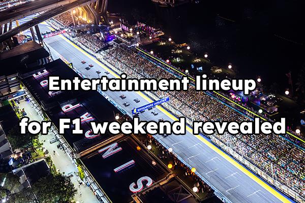 Entertainment lineup revealed for 2024 Singapore GP