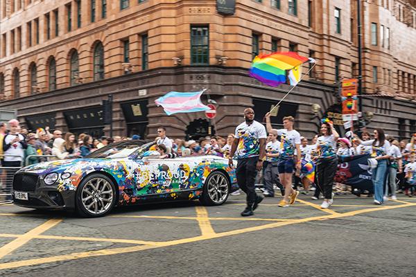 Bentley joins in on Manchester Pride Parade