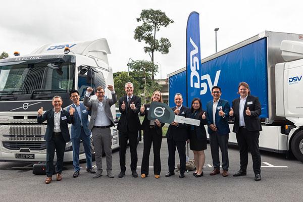 DSV Singapore to obtain two new Volvo Electric Trucks