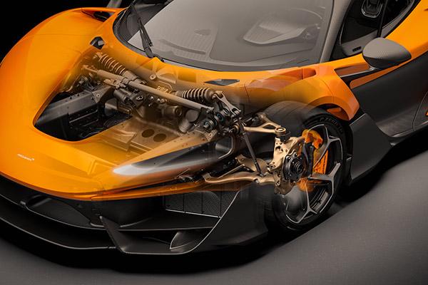 McLaren and Divergent to enhance suspension hardware for W1