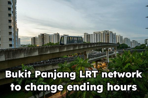 LTA announces service adjustments for Bukit Panjang LRT