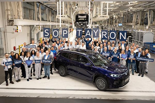 The new Volkswagen Tayron rolls off the production line