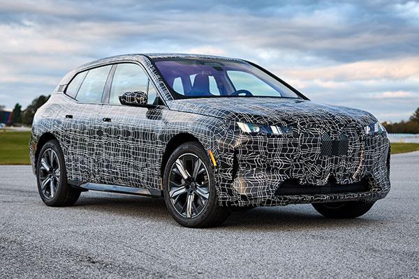 BMW releases camouflage shots of updated BMW iX