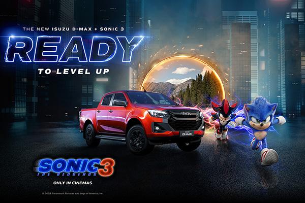 Isuzu partners with Paramount to celebrate new Sonic movie