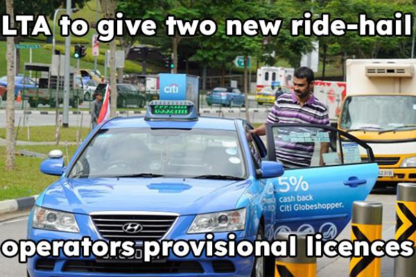 LTA to give two new ride-hail operators provisional licences