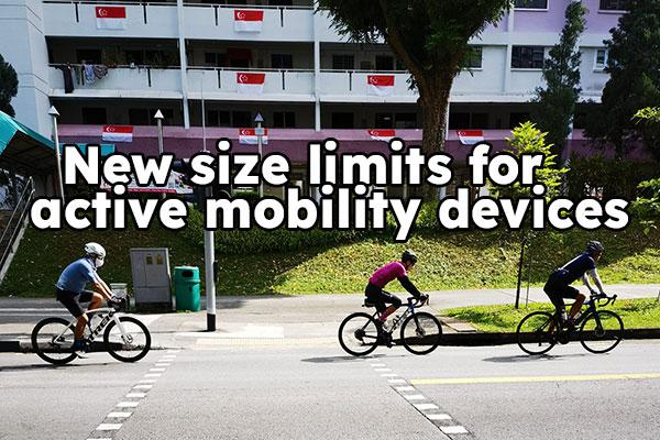 New size limits for active mobility devices from 1 Mar 2024